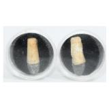 A Pair of Mid-19th Century Style Rifle Projectiles