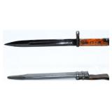 Soviet Tokarev SVT-40 Bayonet w/ Scabbard