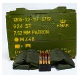 576 Rounds of Danish 7.62mm M/48 .30-06