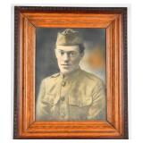 WWI Era Portrait Photograph of a Doughboy Soldier