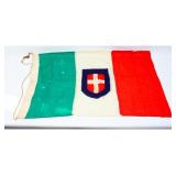 Original WWII Kingdom of Italy Flag w/ Savoy Coat