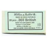 13 Rounds Sellier & Bellot .303 British Full Metal