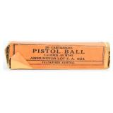 A WWII Era Frankford Arsenal .45 M1911 Pistol Ball
