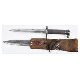 A Swedish M1896 Mauser Bayonet w/ Scabbard & Frog