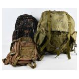 A Group of Three Backpacks, including a US