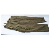 A Pair of Vintage German Military Olive Green Wool