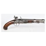 Antique French Charleville Flintlock Pistol by M.