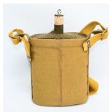 British WWII 1937 Pat. Water Bottle & Carrier