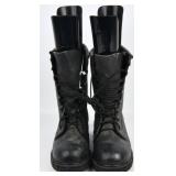 A Pair of Bates Black Leather Military Combat