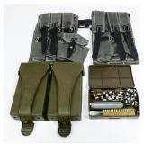 A Collection of German WWII MP40 Magazine Pouches
