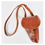 Vintage Military Leather Holster, Possibly French