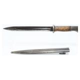 A German M1884/98 K98 Mauser Bayonet & Scabbard