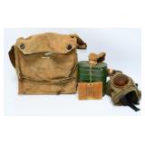 WWI US Army M1917 SBR Gas Mask Ensemble w/ Carrier