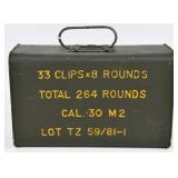 A Military Surplus .30 M2 Ammunition Box, Full &
