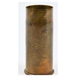 WWI Trench Art Brass Artillery Shell Casing