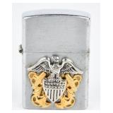 Vintage TRISONS Japan Zippo-Style Metal Flip-Top
