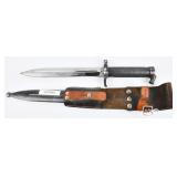 Swedish Model 1896 Mauser Bayonet w/ Scabbard &