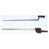 US Military Socket Bayonet w/ Scabbard & Frog