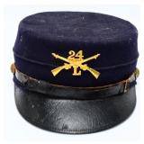 M1895 U.S. Army 24th Infantry Enlisted Forage Cap