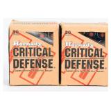 40 Rounds Hornady Critical Defense Ammunition