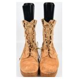 A Pair of Tan Suede & Textile US Army Hot Weather