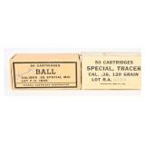 Two Boxes of Vintage .38 Special Ammunition