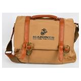 US Marine Corps Tan Canvas Messenger Bag