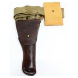 U.S. WWI M1911 .45 Pistol Belt, Holster, & Pouch