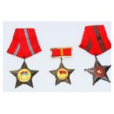Three North Vietnamese Military Awards