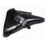 WWII German P08 Luger Hardshell Holster, Black