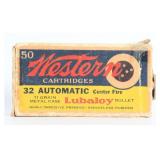 Vintage Western .32 Automatic Center Fire Lubaloy