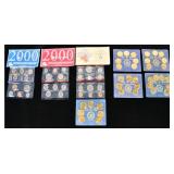Collection of 8 Sets: 68 U.S. Mint Uncirculated