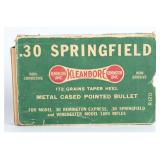 Vintage Rem Kleanbore .30 Springfield Ammo Box