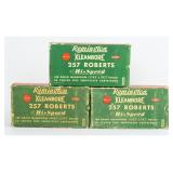 3 Boxes of Vintage Rem Kleanbore .257 Roberts