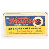 Western Ammo .32 Short Colt Lubaloy Ammo, 33 Live