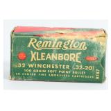 50 Rounds Vintage Rem Kleanbore .32 Win (.32-20)