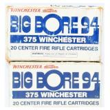 Win Western Big Bore 94 .375 Win Center Fire Rifle