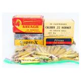 Collection of 250 Rounds of Vintage .22 Hornet
