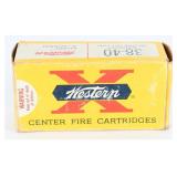 48 Live Rounds of Vintage Western "X" 38-40 Win