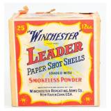 Vintage Win Leader 12 GA. Paper Shot Shells, 25