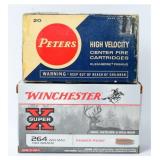 40 Rounds of .264 Win Mag Ammo by Peters & Win