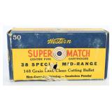 Western Super Match .38 Special Mid-Range Ammo Box