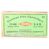 Vintage Western Ammo Company .38 S. & W. Ammo Box