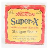Vintage Western Super-X 16 GA Shotgun Shells, Box