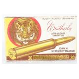 Vintage Wby .270 W.M. Wby Mag Ammo Box with 18