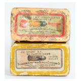 2 Vintage Rem UMC .22 Short R.F. Ammo Collector