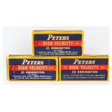 3 Boxes Peters High Velocity 35 Rem Ammo, 49