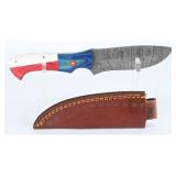 Modern Handmade Damascus Steel Fixed-Blade Hunting