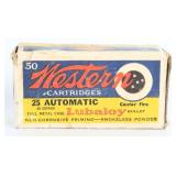 Vintage Western .25 Automatic Lubaloy Ammo, 41