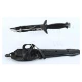 Used SS Dive Knife w/Sawback & Polymer Sheath